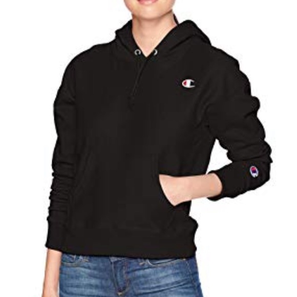 Champion black hoodie sweatshirt - Picture 1 of 4